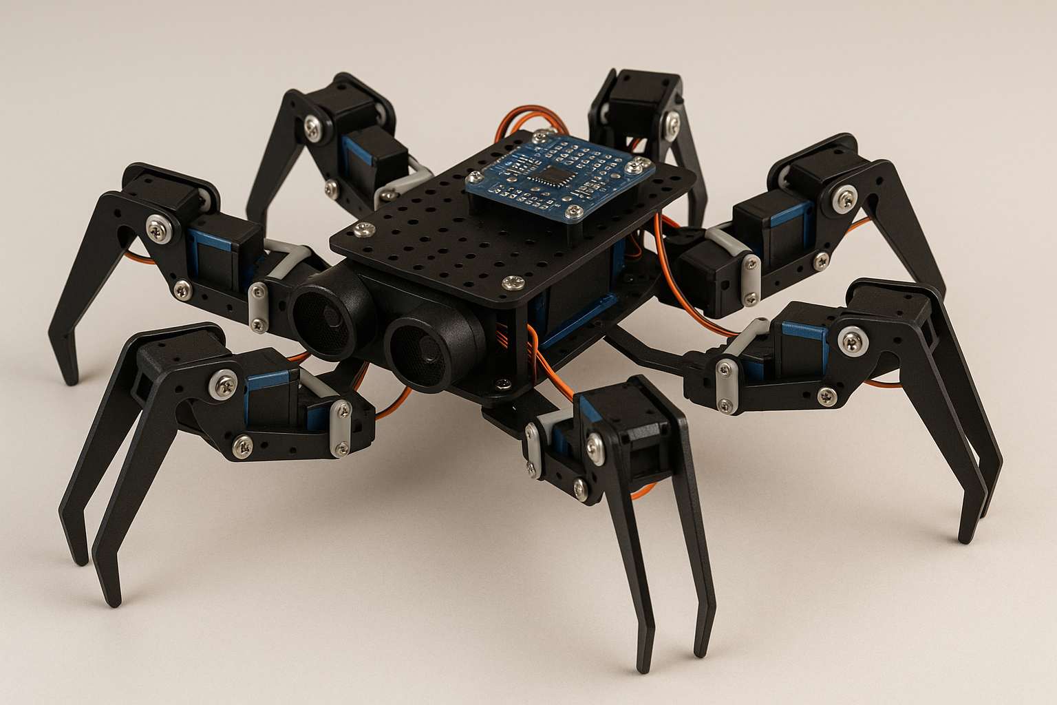 Hexapod Kit – Build & Code a 6-Legged Robot (Includes 10 Hours of 1-on-1 Live Sessions)