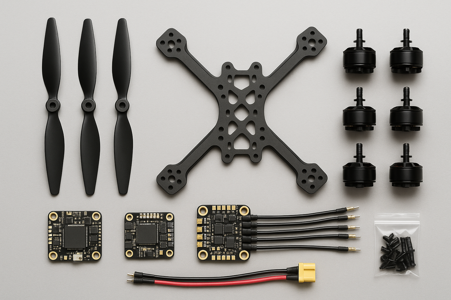 Basic Drone Kit – Build & Fly Your First Quadcopter (Includes 10 Hours of 1-on-1 Live Sessions)